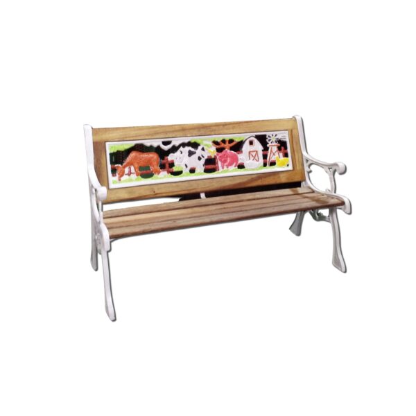 Silla dos puestos para exterior infantil
