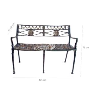 Silla dos puestos para exterior mónaco