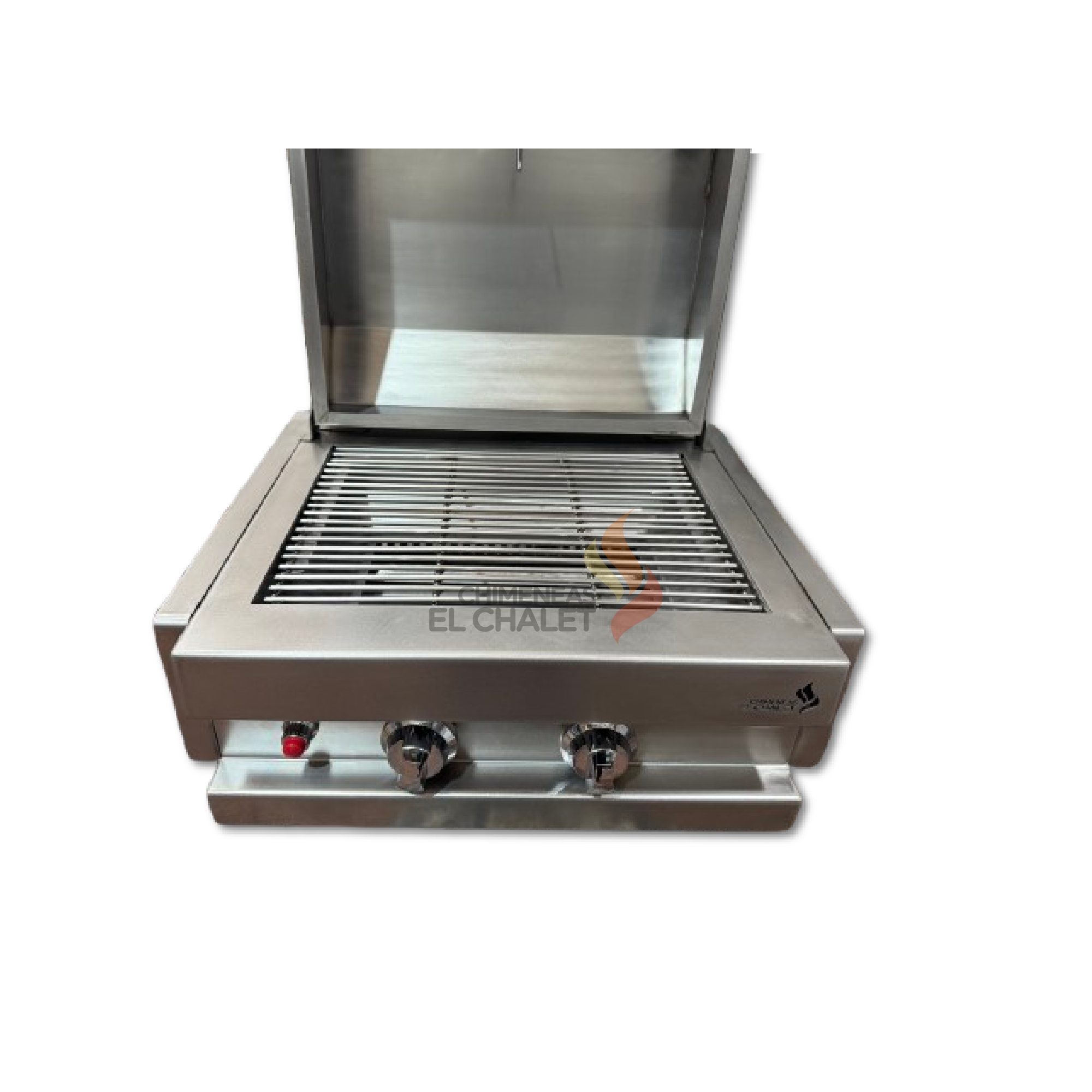 Parrilla de gas inoxidable moderna para asar