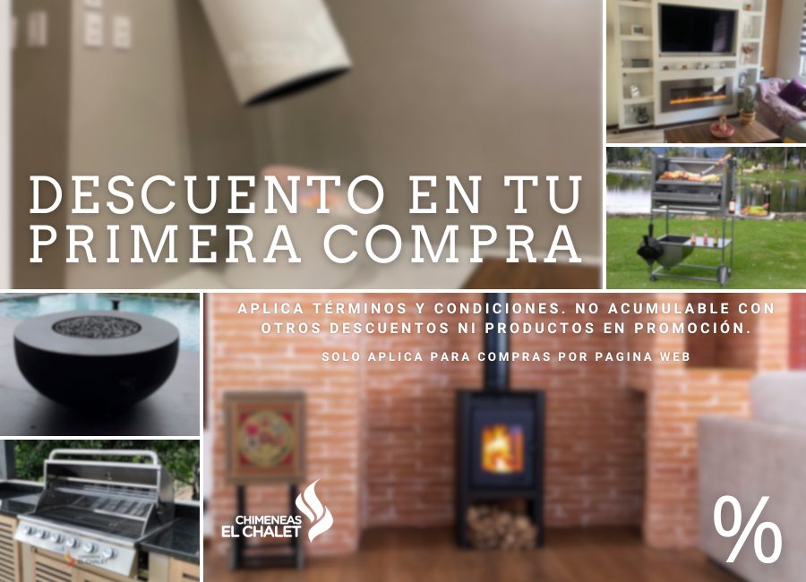 Publicidad chimeneas y barbacoas con descuento.